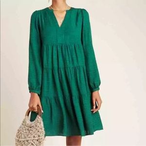 Anthro Maeve Amber Tiered Dress size S